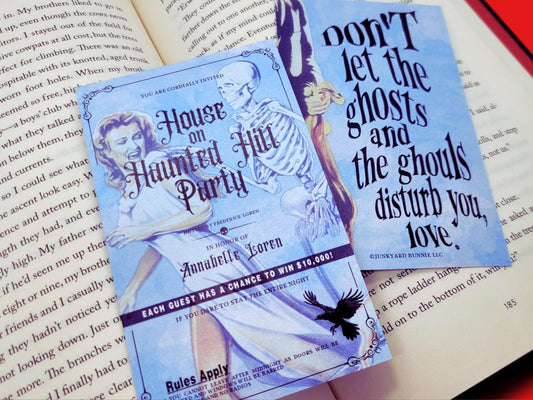 House on Haunted Hill Gothic Horror Bookmark