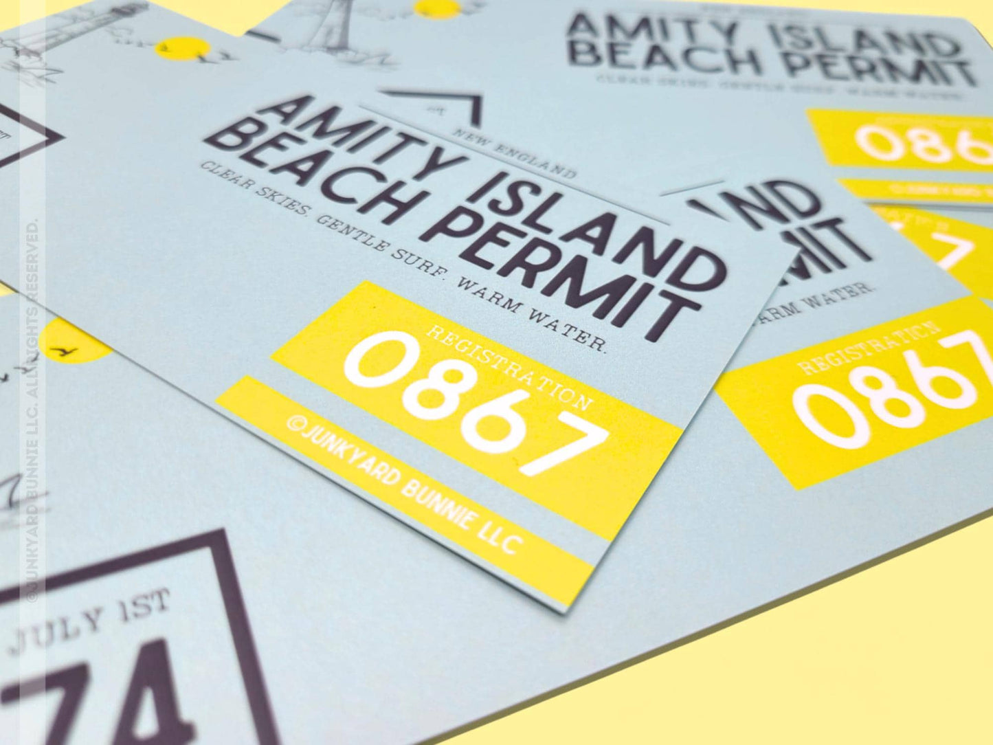 Retro Beach Pass Bookmark