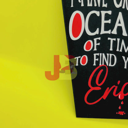 "I Have Crossed Oceans of Time" Personalized Coffin Card